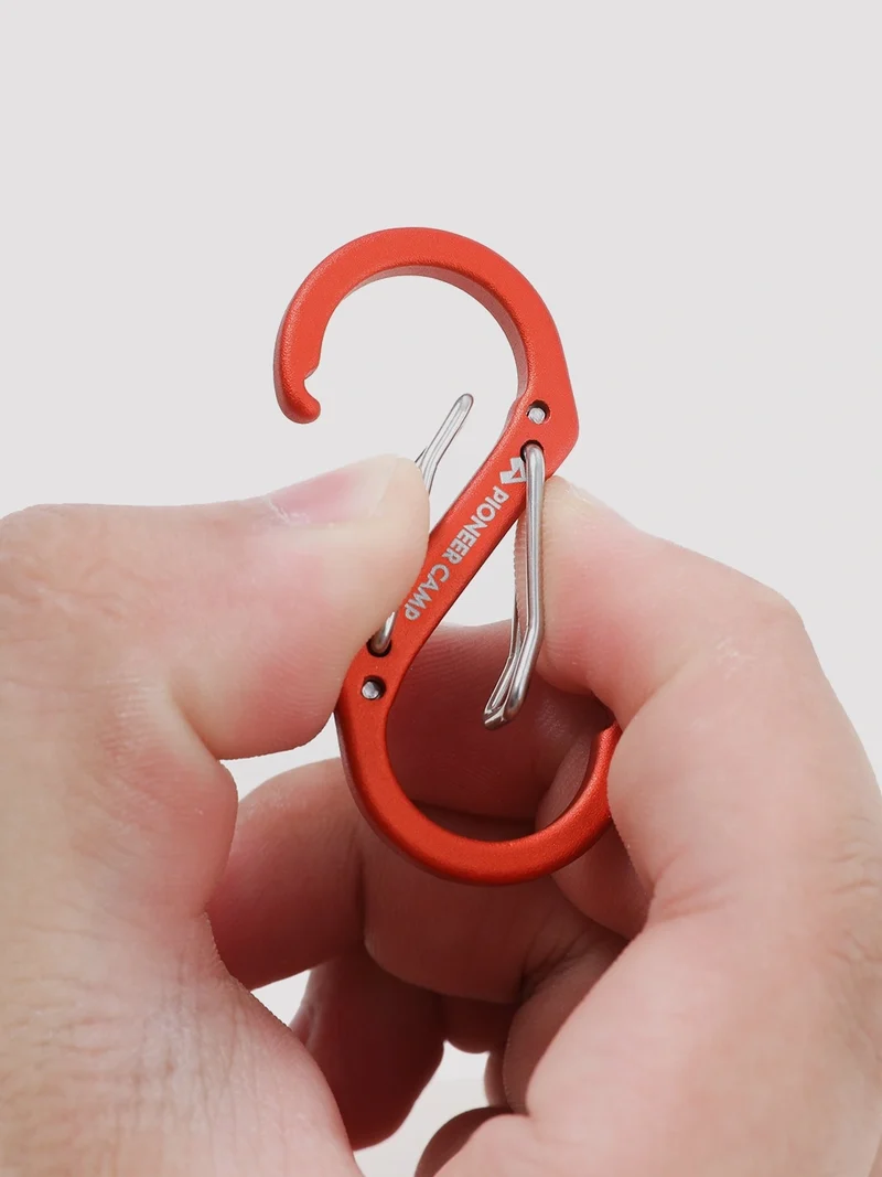 S-Shaped Aluminum Carabiner - 4 Pack