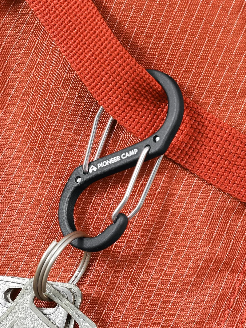 S-Shaped Aluminum Carabiner - 4 Pack