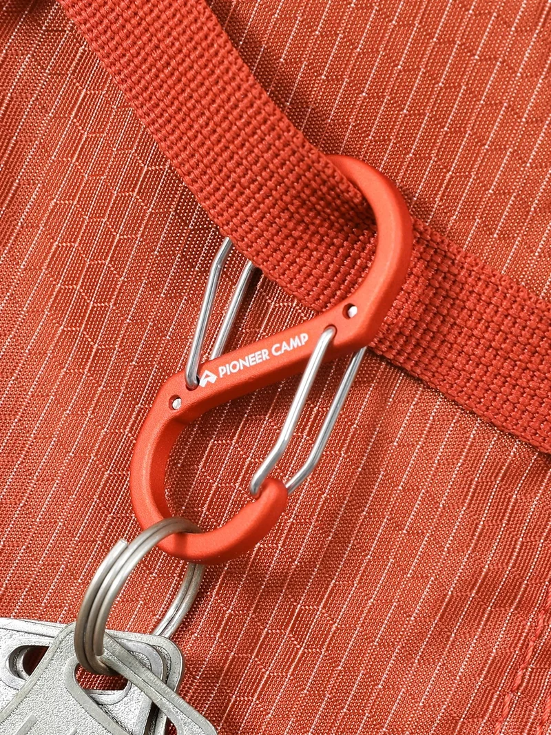S-Shaped Aluminum Carabiner - 4 Pack