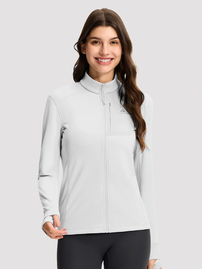Women's Dynamic Full-Zip Grid Fleece Jacket