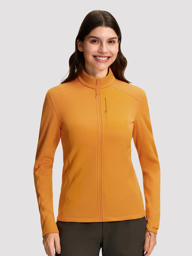 Women's Dynamic Full-Zip Grid Fleece Jacket