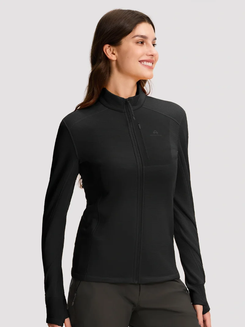 Women's Dynamic Full-Zip Grid Fleece Jacket