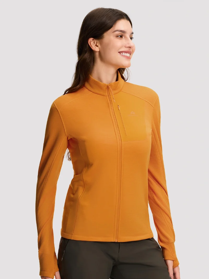 Women's Dynamic Full-Zip Grid Fleece Jacket