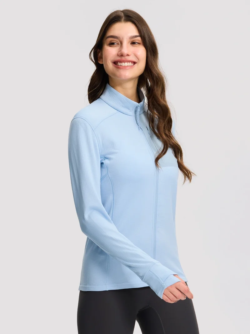 Women's Dynamic Full-Zip Grid Fleece Jacket