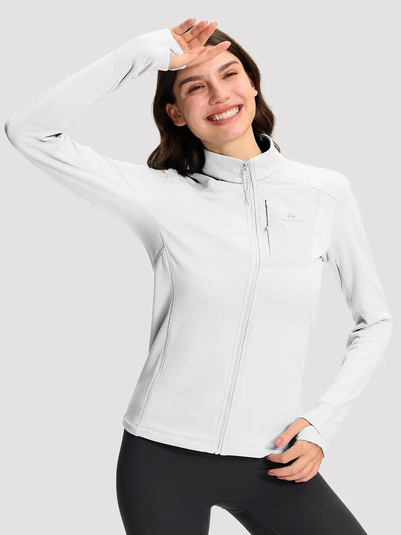 Women's Dynamic Full-Zip Grid Fleece Jacket