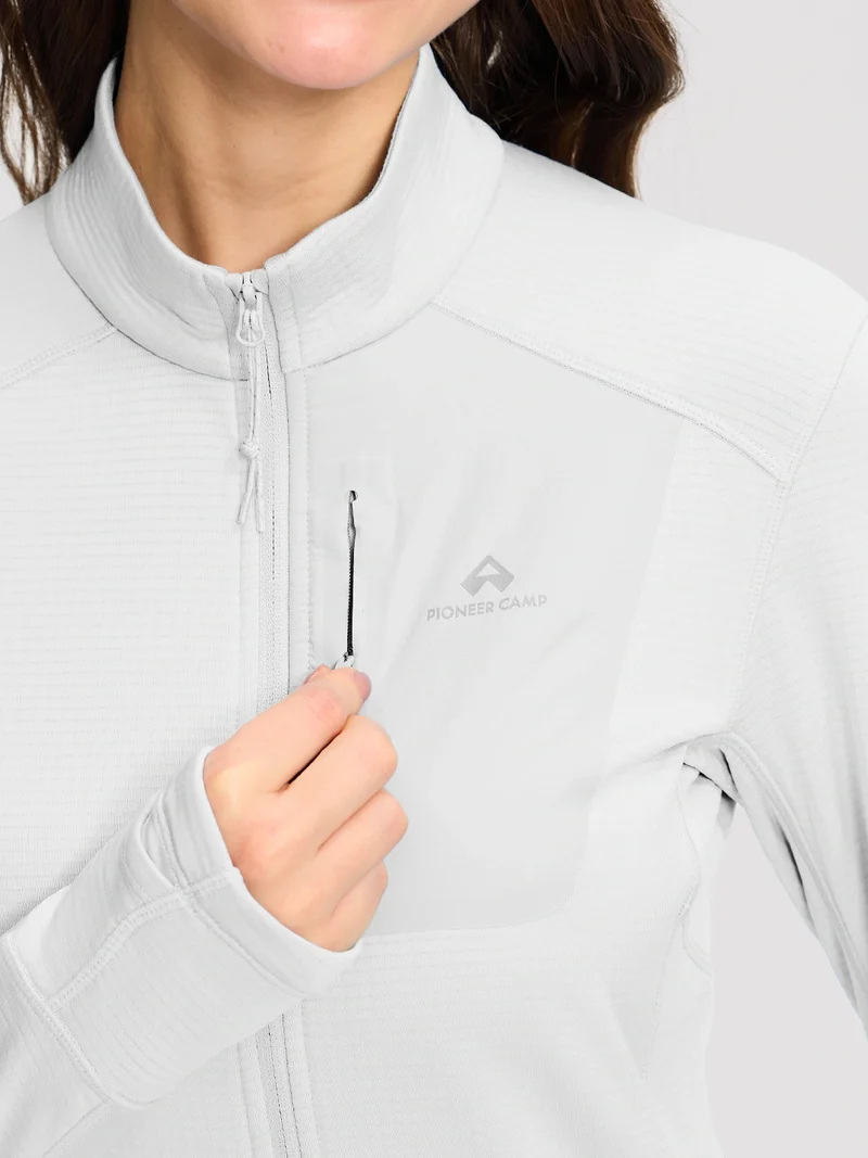 Women's Dynamic Full-Zip Grid Fleece Jacket