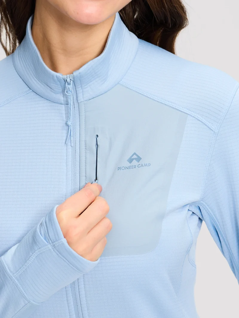 Women's Dynamic Full-Zip Grid Fleece Jacket