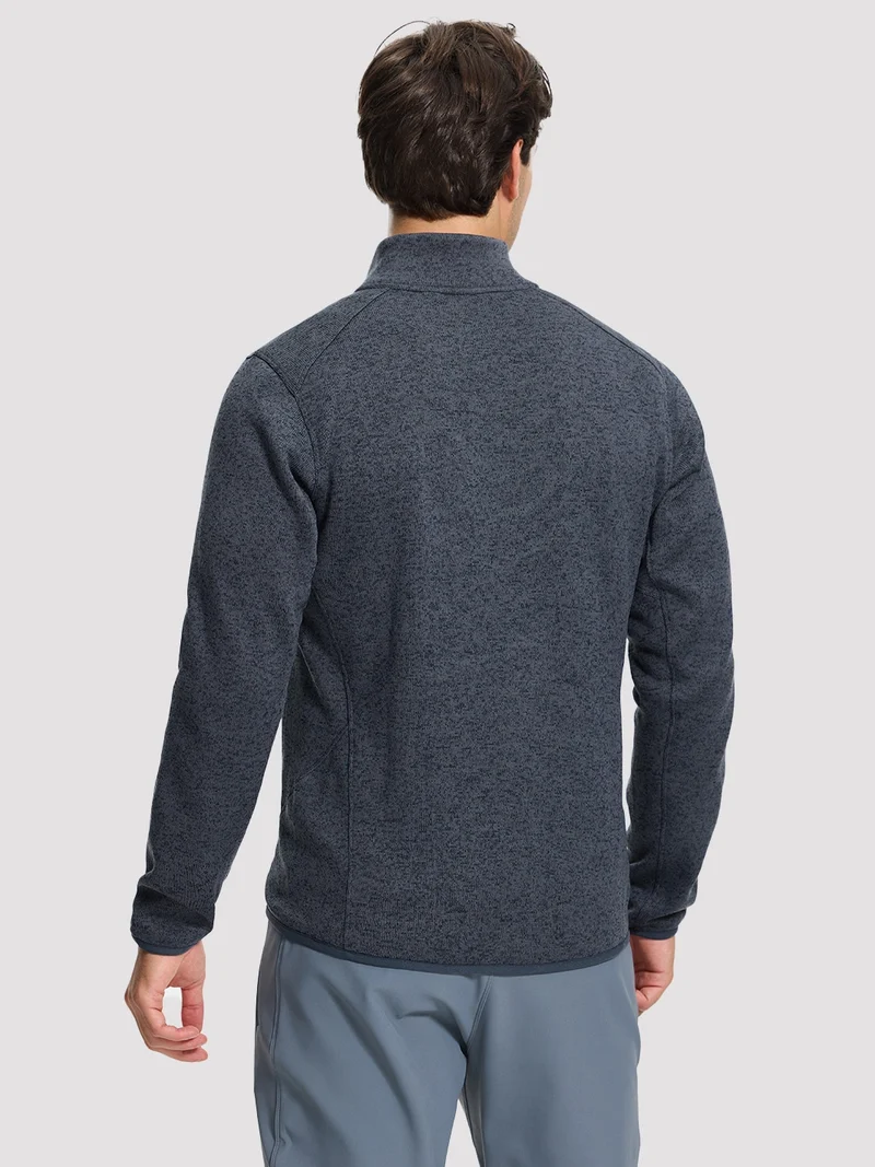 Men's Melange Full-Zip Fleece Jacket