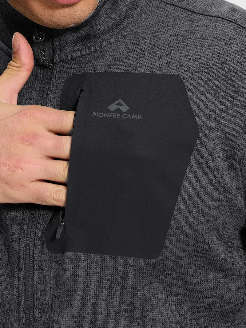 Men's Melange Full-Zip Fleece Jacket