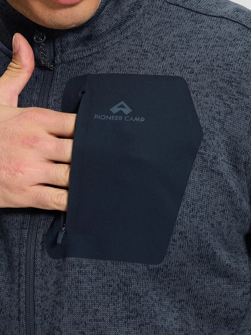 Men's Melange Full-Zip Fleece Jacket