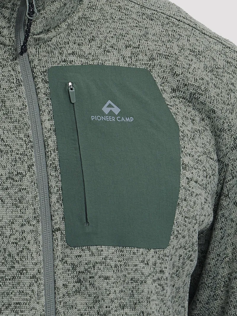 Men's Melange Full-Zip Fleece Jacket