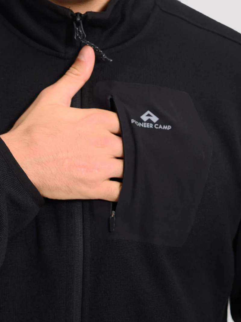 Men's Melange Full-Zip Fleece Jacket