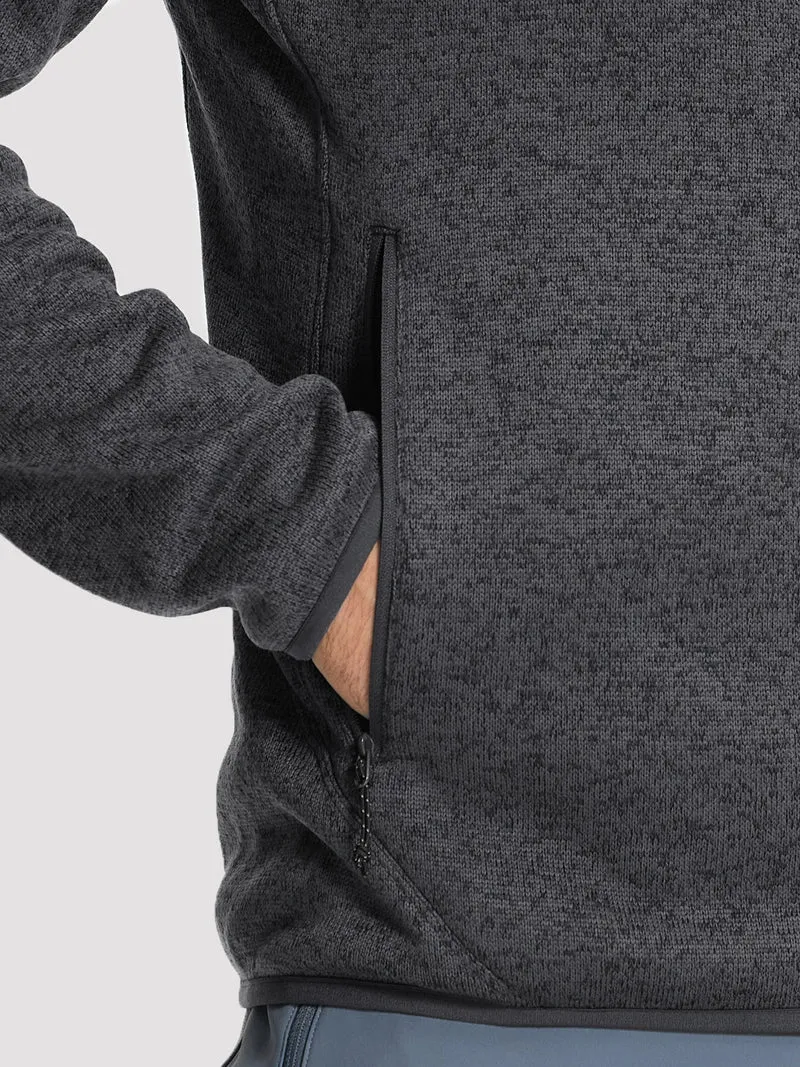 Men's Melange Full-Zip Fleece Jacket