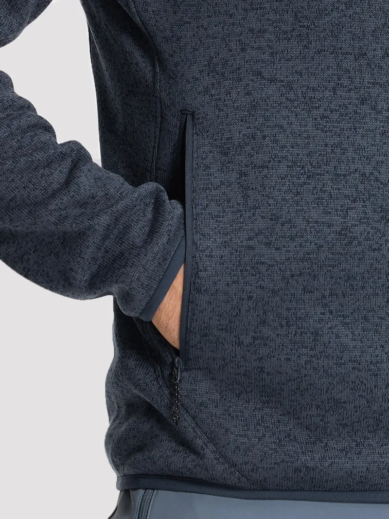 Men's Melange Full-Zip Fleece Jacket