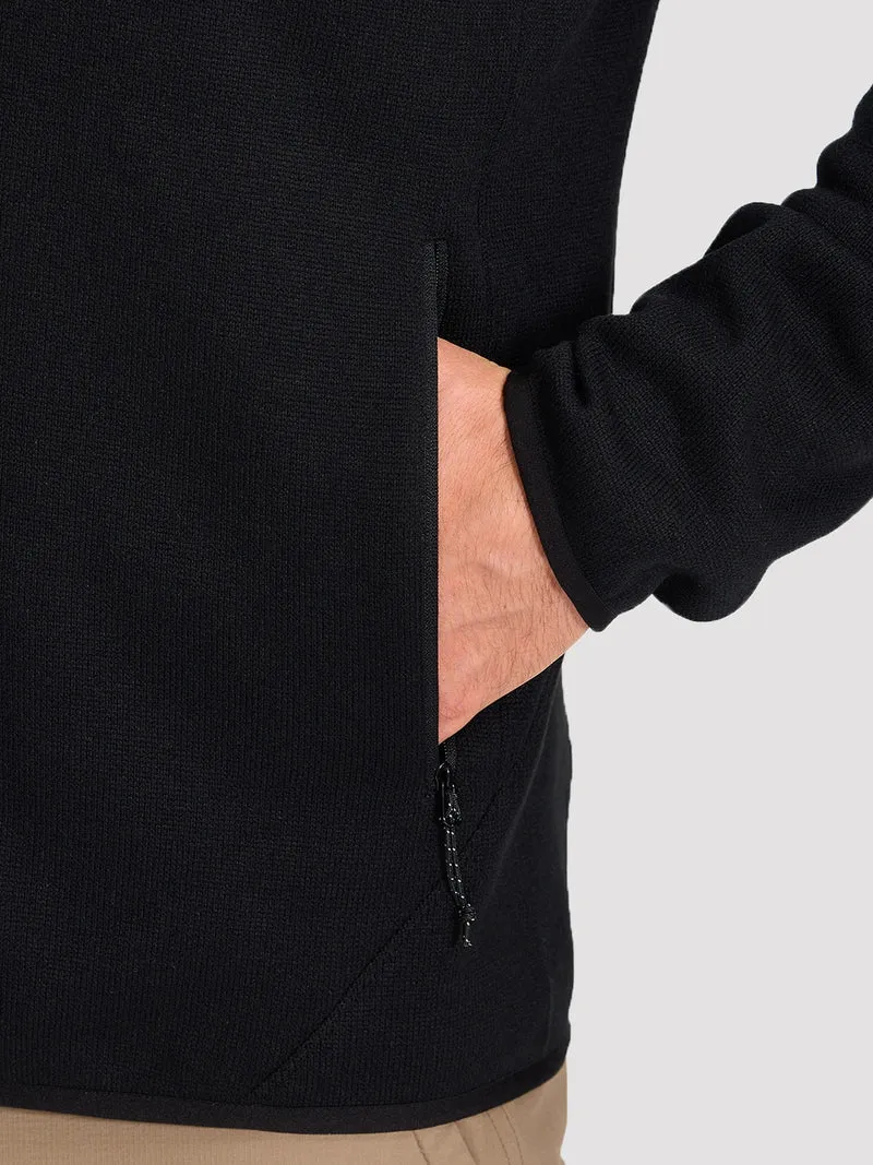 Men's Melange Full-Zip Fleece Jacket