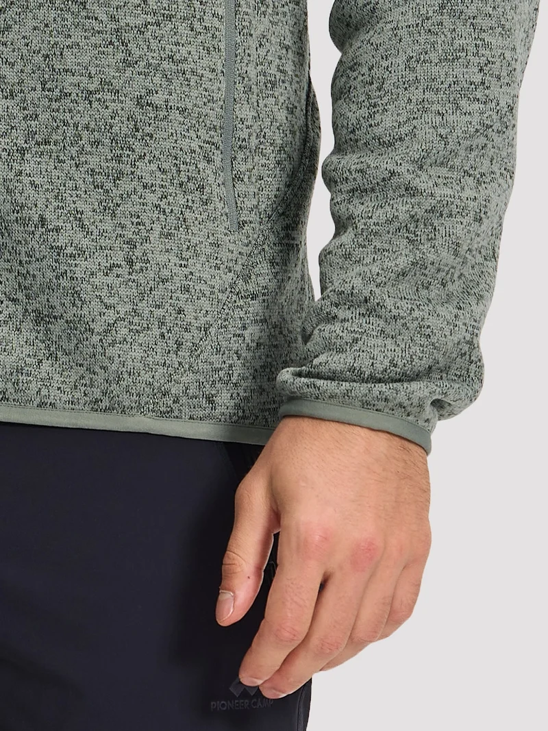 Men's Melange Full-Zip Fleece Jacket