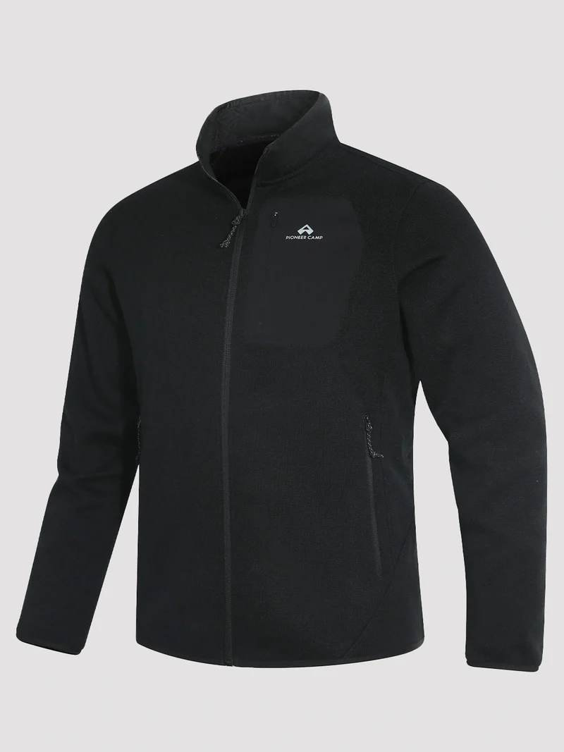 Men's Melange Full-Zip Fleece Jacket