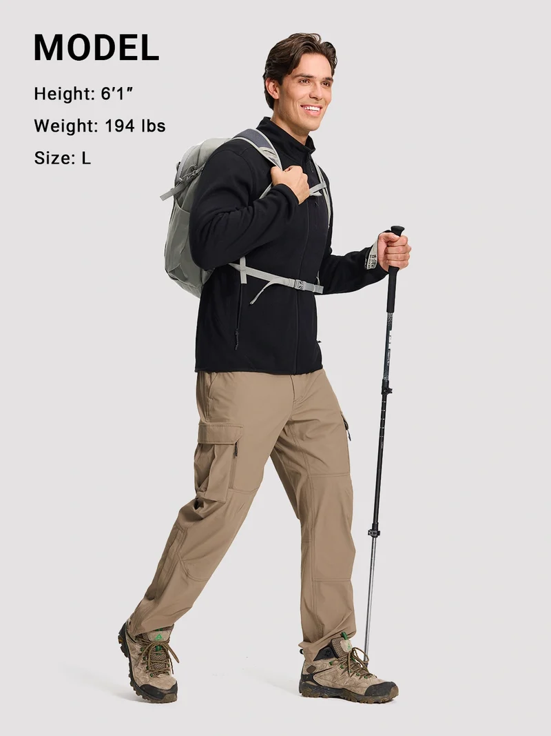 Men's Melange Full-Zip Fleece Jacket