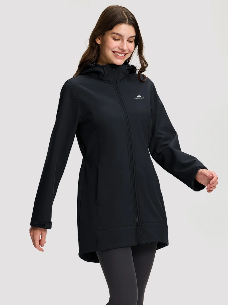 Women's Fleece-Lined Softshell Jacket with Removable Hood