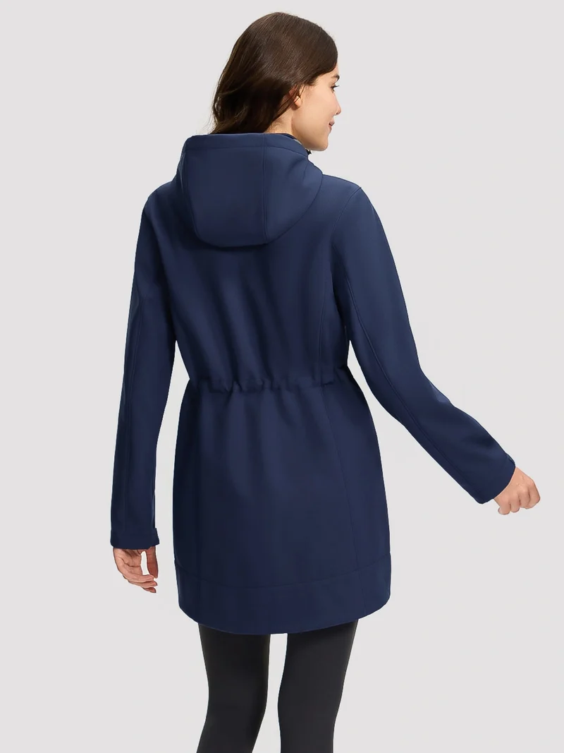 Women's Fleece-Lined Softshell Jacket with Removable Hood
