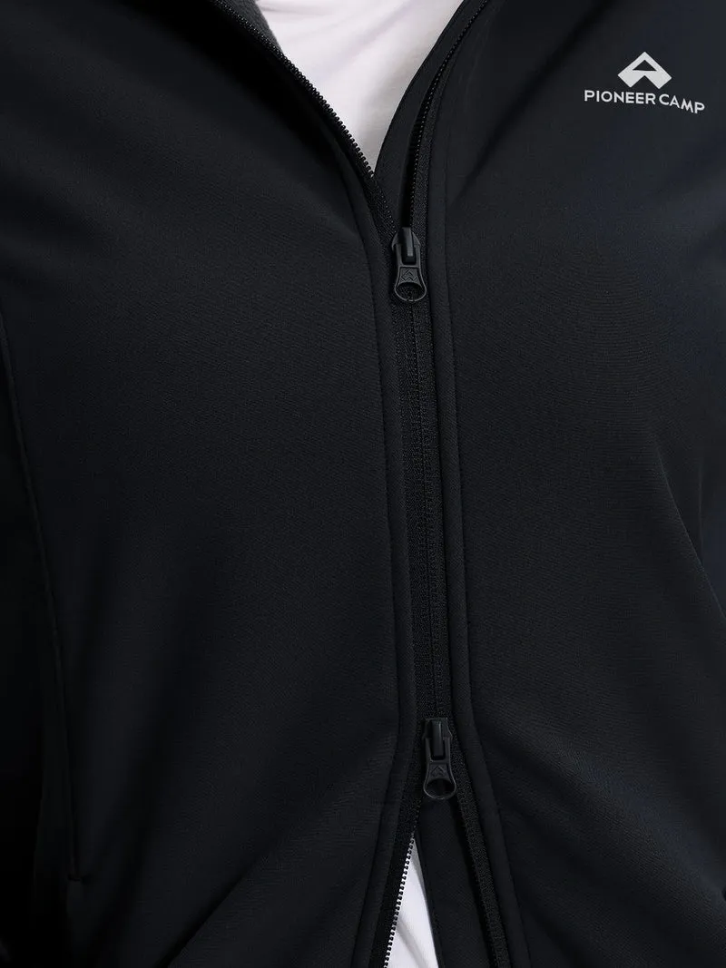 Women's Fleece-Lined Softshell Jacket with Removable Hood