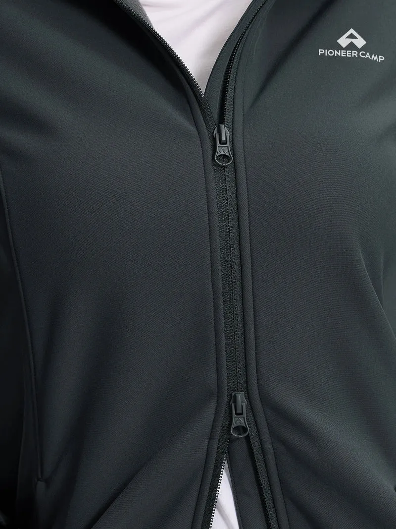 Women's Fleece-Lined Softshell Jacket with Removable Hood