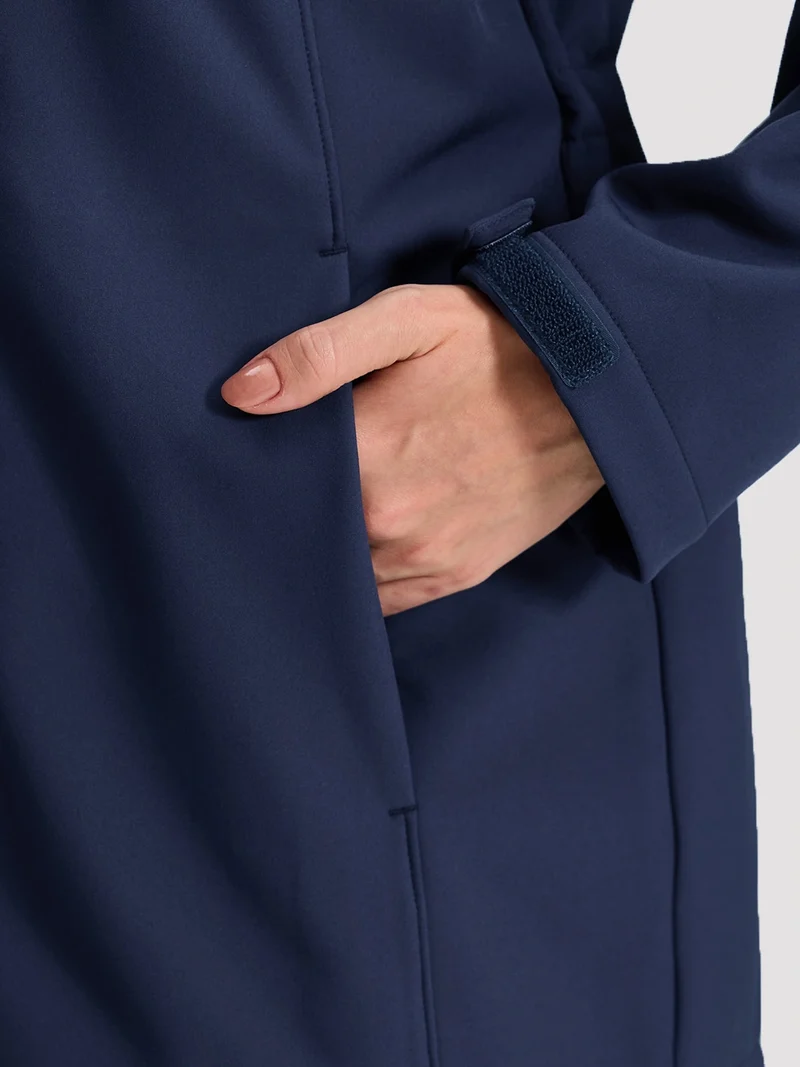 Women's Fleece-Lined Softshell Jacket with Removable Hood