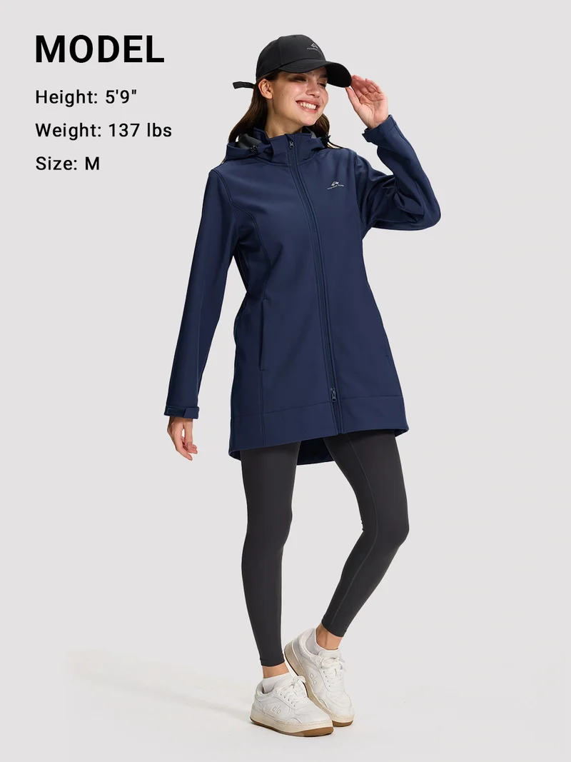 Women's Fleece-Lined Softshell Jacket with Removable Hood