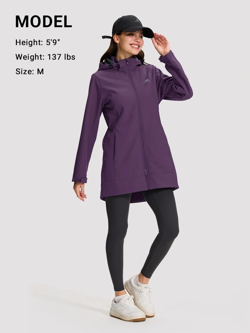 Women's Fleece-Lined Softshell Jacket with Removable Hood
