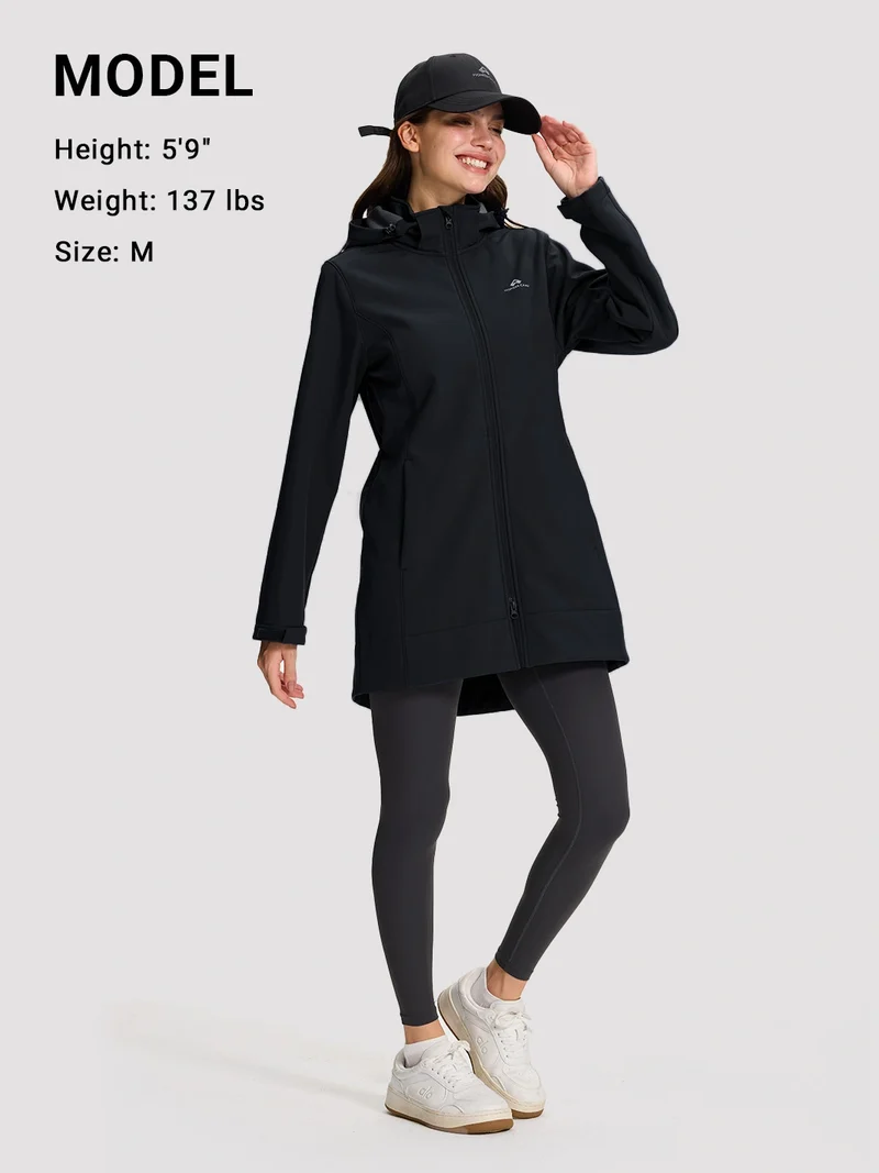 Women's Fleece-Lined Softshell Jacket with Removable Hood