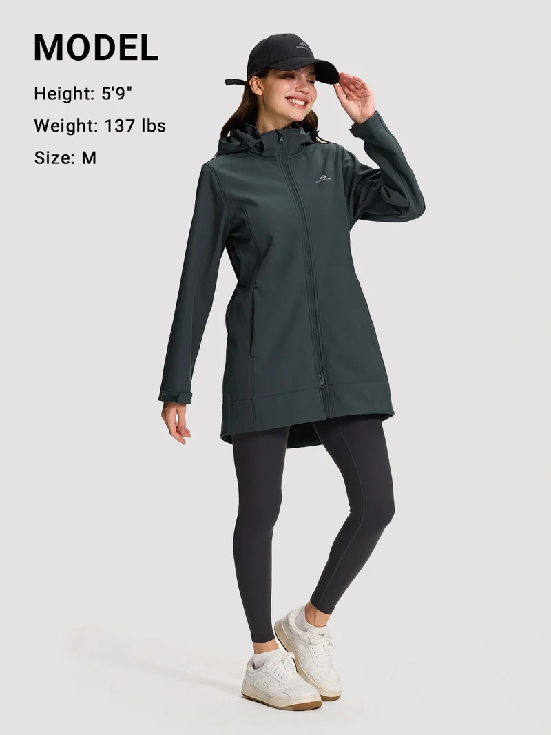 Women's Fleece-Lined Softshell Jacket with Removable Hood
