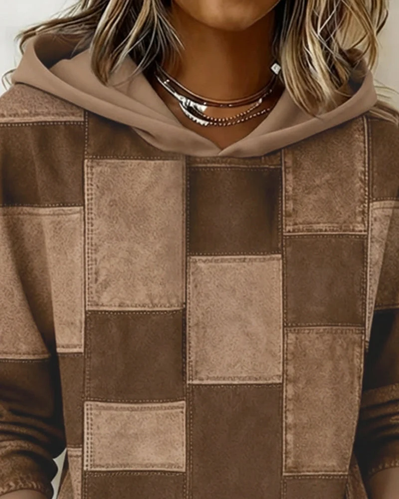 Klara | Karierter Damen Hoodie im lässigen Stil