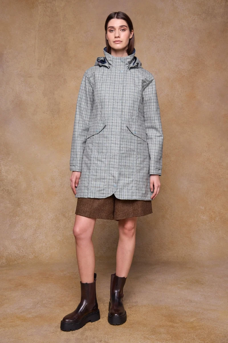 Sophia Waterproof Jacket- Jade Check