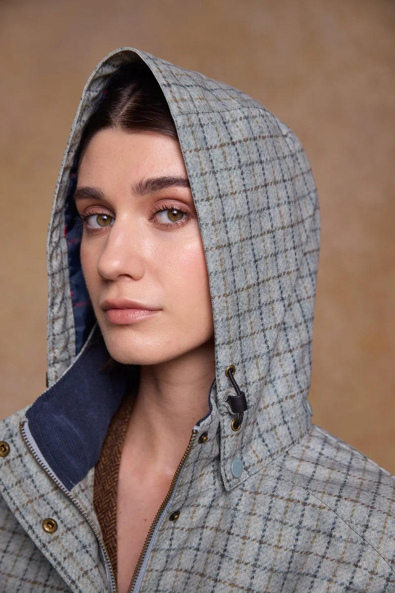 Sophia Waterproof Jacket- Jade Check