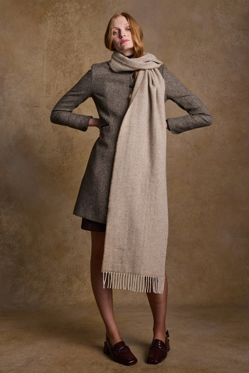 Bonnie Wool Scarf - Sandstone