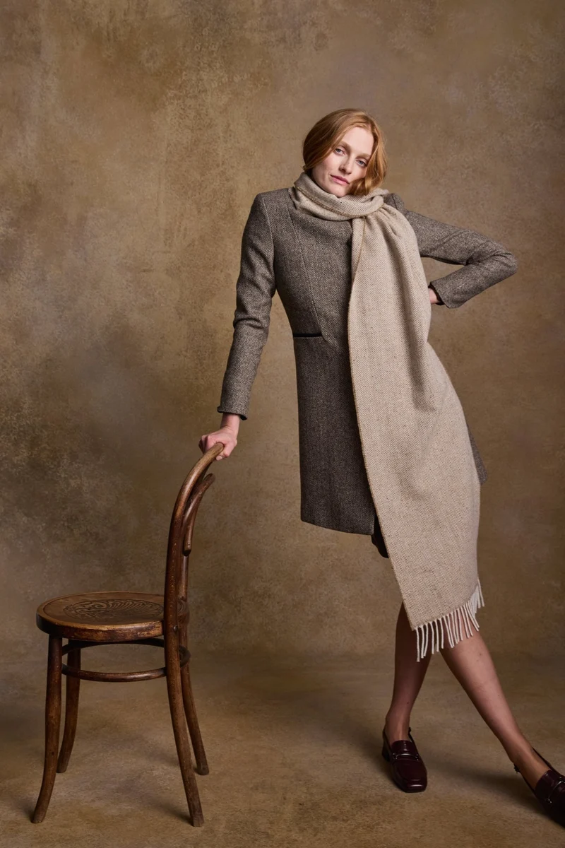 Bonnie Wool Scarf - Sandstone