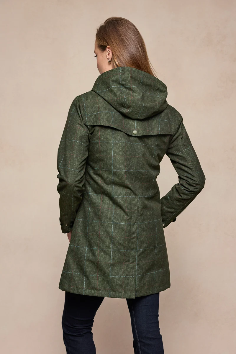 Sophia Waterproof Jacket - Green Windowpane