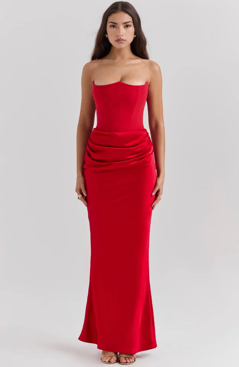 Amelie | Damen Midi-Cocktailkleid Retro für besondere Anlässe