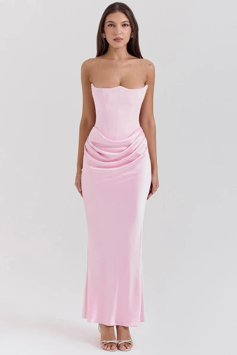 Marlene | Damen Cocktailkleid Maxilänge für festliche Abende