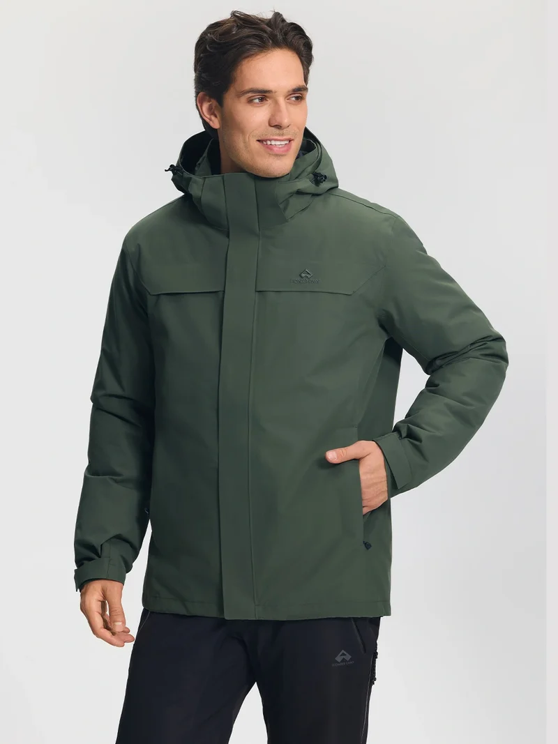 NOVA Men's 3-in-1 Waterproof Ski Jacket with Puffer Liner