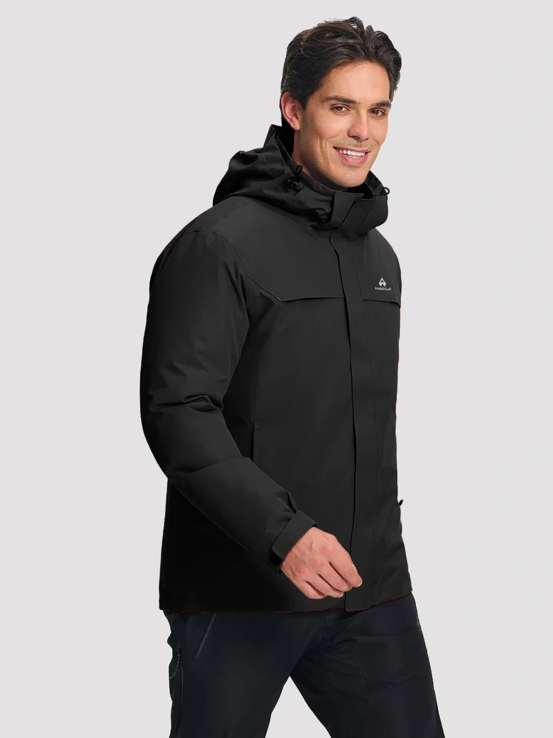 NOVA Men's 3-in-1 Waterproof Ski Jacket with Puffer Liner