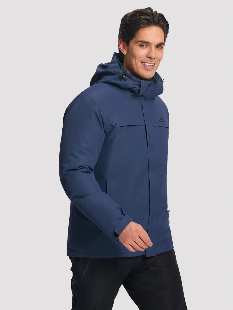 NOVA Men's 3-in-1 Waterproof Ski Jacket with Puffer Liner
