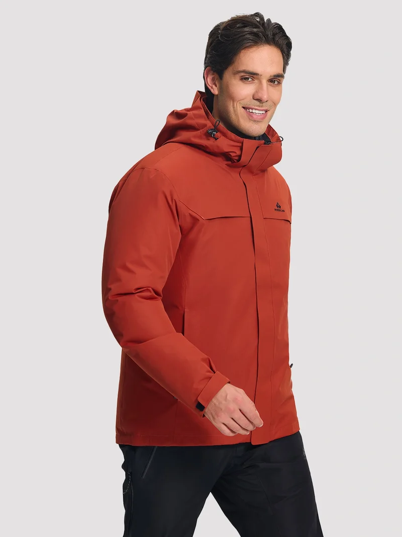NOVA Men's 3-in-1 Waterproof Ski Jacket with Puffer Liner