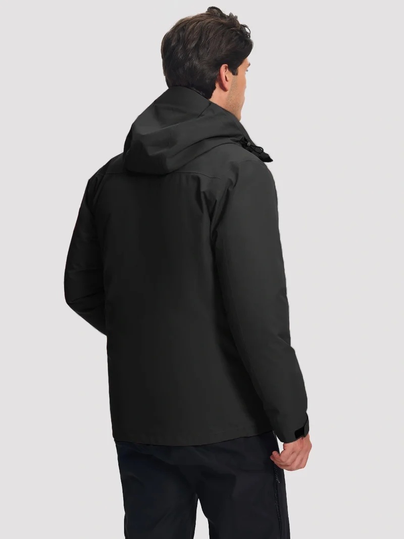 NOVA Men's 3-in-1 Waterproof Ski Jacket with Puffer Liner