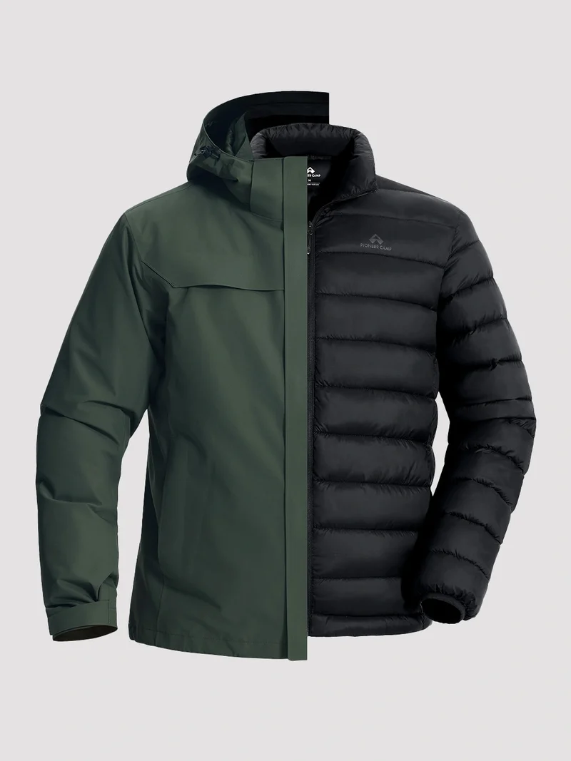 NOVA Men's 3-in-1 Waterproof Ski Jacket with Puffer Liner