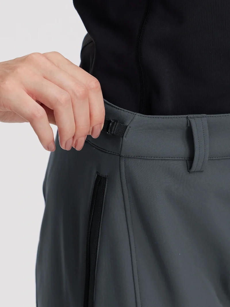 Women's Fleece-Lined High-Waisted Flared Softshell Hiking Pants