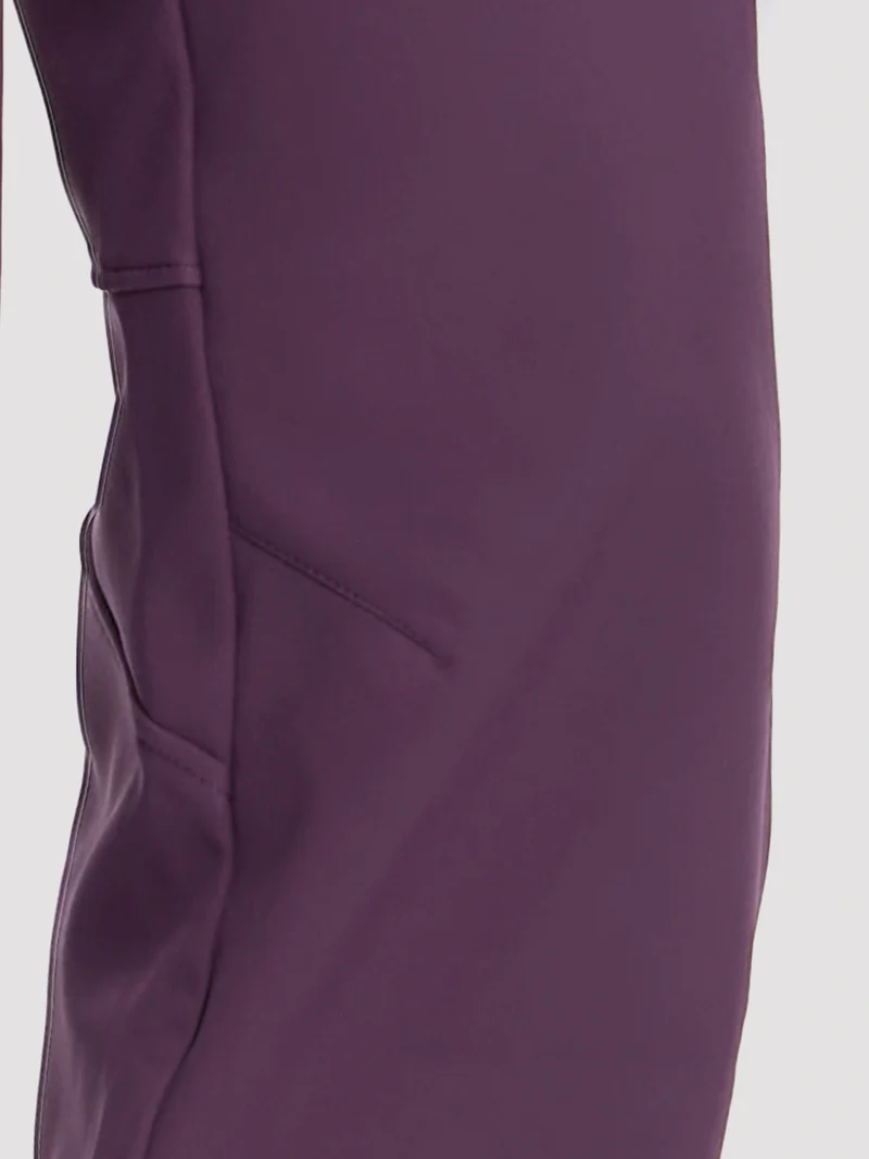 Women's Fleece-Lined High-Waisted Flared Softshell Hiking Pants