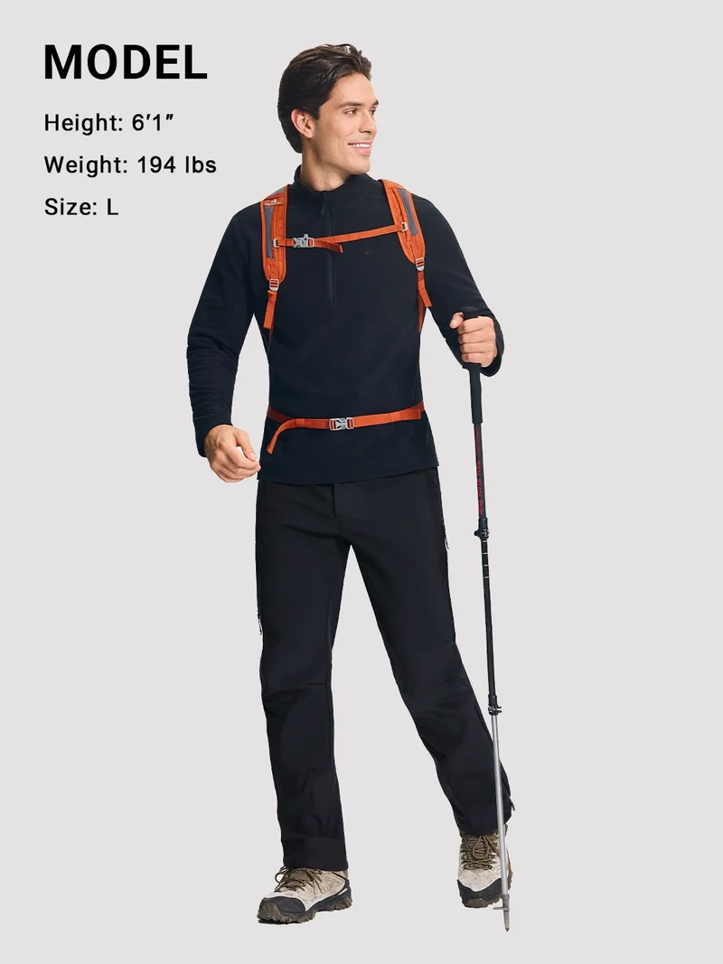 Men's Waterproof Fleece-Lined Ski & Snowboard Pants