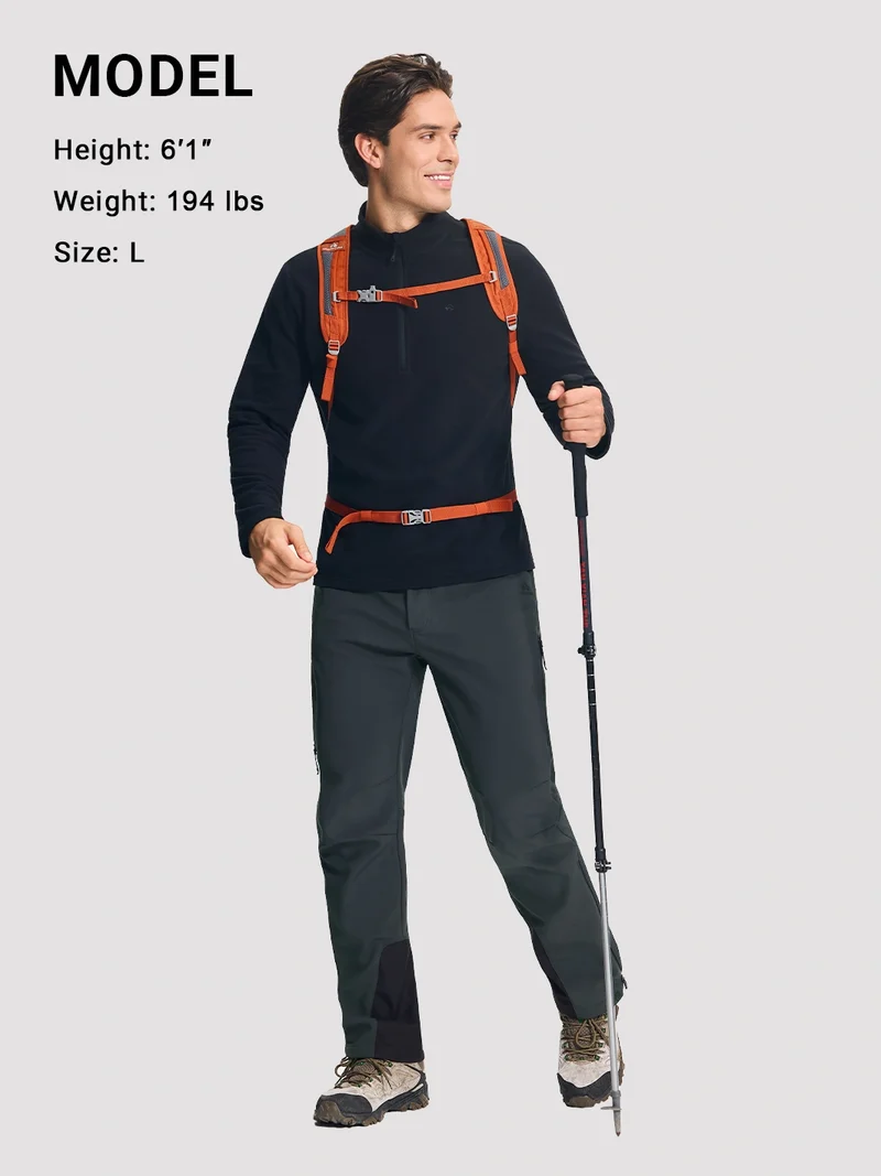Men's Waterproof Fleece-Lined Ski & Snowboard Pants