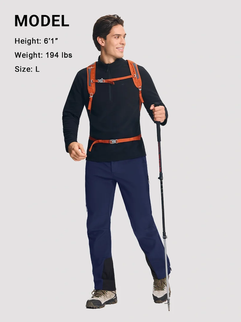 Men's Waterproof Fleece-Lined Ski & Snowboard Pants
